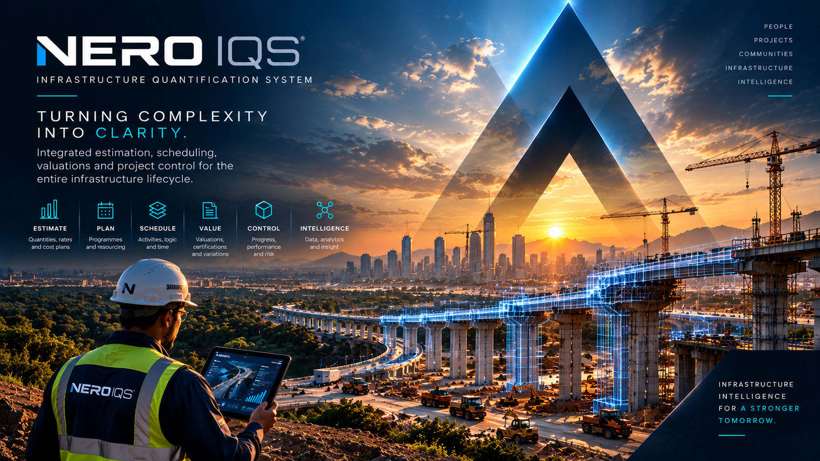 Conceptual NERO IQS infrastructure artwork